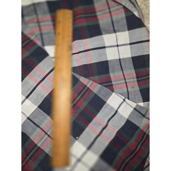 ELY PLAINS Vtg Western Plaid Pearl Snap Cowboy SHIRT Men's L Rancher Authentic - Picture 10 of 10